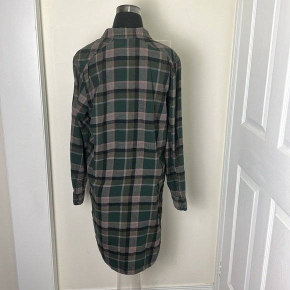 Aritzia Wilfred Flannel Plaid Shirt Dress Size Large - Picture 8 of 13